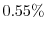  0.55\%