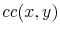  cc(x,y)