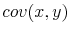  cov(x,y)