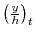  \left( \frac{y}{h}\right) _{t}