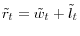 \tilde {r}_t =\tilde {w}_t +\tilde {l}_t 