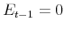  E_{t-1}=0