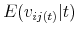  E(v_{ij(t)}\vert t)