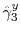  \hat{\gamma}_{3}^{y}