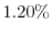  1.20\%