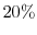  20\%