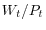 W_{t}/P_{t}