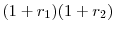 (1+r_1)(1+r_2)