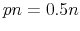  \sigma=\sqrt{np(1-p)}=0.5\sqrt{n}