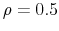  \rho =0.5