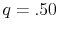  q = .50