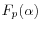 F_p (\alpha )