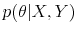  p(\theta\vert X,Y)