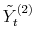  \tilde{Y}_{t}^{(2)}