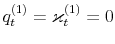  q_{t}^{(1)}=\varkappa_{t}^{(1)}=0