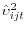 \hat {\upsilon }_{ijt}^2 