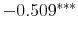 -0.509^{***} 