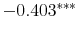  -0.403^{***} 