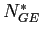 $ N_{GE}^{\ast}$
