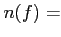 $n(f)=$