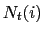 $\displaystyle N_{t}(i)$