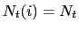 $\displaystyle N_{t}(i)=N_{t}$