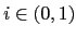 $ i\in(0,1)$