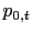 $\displaystyle p_{0,t}$