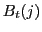 $ B_{t}(j)$