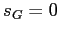 $ s_{G}=0$