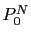 $ P_{0}^{N}$