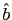 $ \hat{b}$