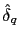 $ \hat{\delta}_{q}$