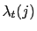 $ \lambda_{t}(j)$
