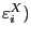 $ \varepsilon_{i}^{X})$