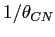 $ 1/\theta_{CN}$
