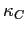 $ \kappa_{C}$