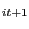 $ _{it+1 }$