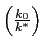 $ \left( \frac{k_{0}}{k^{\ast}}\right) $