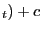 $ _{t })+c$