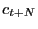 $ c_{t+N}$