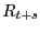 $ R_{t+s}$