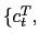 $ \{c_{t}^{T},$
