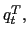 $ q_{t}^{T},$