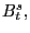 $ B_{t}^{s},$