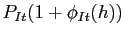 $ P_{It}(1+\phi_{It}(h))$