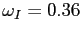 $ \omega_{I}= 0.36$