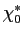 $ \chi_{0}^{\ast}$