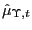 $ \hat{\mu}_{\Upsilon,t}$