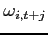 $\omega_{i,t+j}$